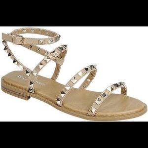Brand new never worn studded sandals size 9